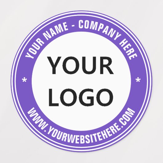 カスタム文字ロゴおよびビジネスラベルテンプレート ラベル (デザイン1)