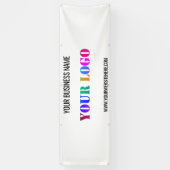 カスタム文字ロゴおよび宣伝用バナーの例 横断幕 (縦)