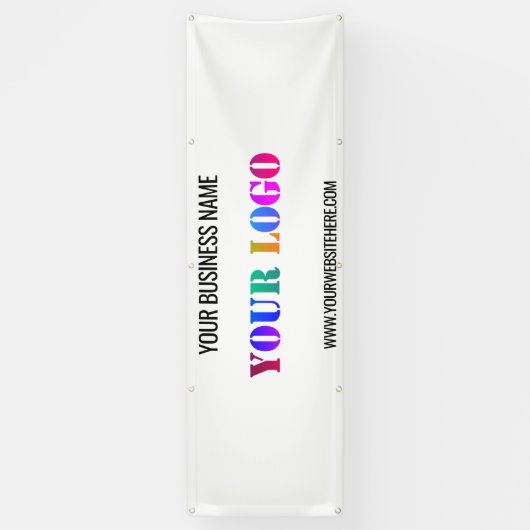 カスタム文字ロゴおよび宣伝用バナーの例 横断幕 (縦)