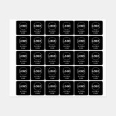 カスタム文字ロゴおよび正方形の布の衣料品ラベル ラベル (シート)