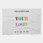 カスタム文字ロゴとキッチンタパーソナライズされたオル キッチンタオル (横)