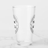 カスタム文字ロゴとテンプレート タンブラーグラス (左)