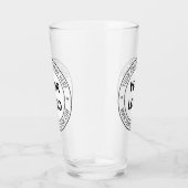 カスタム文字ロゴとテンプレート タンブラーグラス (右)