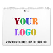 カスタム文字ロゴとビジネスカレンダーの例 カレンダー (カバー)