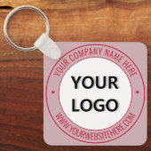 カスタム文字ロゴとビジネスキーチェーンカラー キーホルダー (正面)