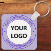カスタム文字ロゴとビジネスキーチェーンカラー キーホルダー (裏面)