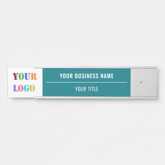 カスタム文字ロゴとビジネスドアの色に署名 サインプレート (正面)