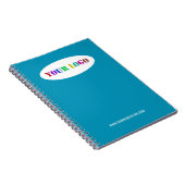 カスタム文字ロゴとビジネスノートブックの色 ノートブック (右側)