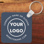 カスタム文字ロゴとビジネス企業のスワッグ海軍 キーホルダー (裏面)