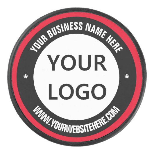 カスタム文字ロゴとホッケーパック – お使いの色 アイスホッケーパック (正面)