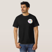 カスタム文字ロゴとTシャツ選択カラー Tシャツ (正面フル)