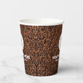 カスタム文字ロゴはこちらマーケティングコーヒー 紙コップ (左)