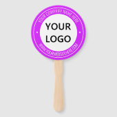 カスタム文字ロゴハンドファン選択カラー ハンドファン (正面)