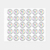 カスタム文字ロゴパーソナライズされたラベル ラベル (シート)