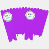 カスタム文字ロゴ入りポップコーンボックスカラー フェイバーボックス (見開き)