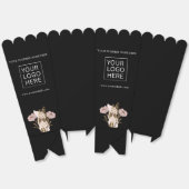 カスタム文字ロゴ包装ポップコーン フェイバーボックス (見開き)