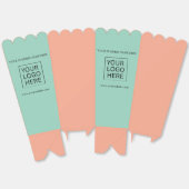 カスタム文字ロゴ包装ポップコーン フェイバーボックス (見開き)