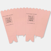 カスタム文字ロゴ包装ポップコーン フェイバーボックス (見開き)