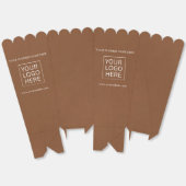 カスタム文字ロゴ包装ポップコーン フェイバーボックス (見開き)