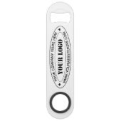 カスタム文字ロゴ及び事業会社バー鍵 スピード栓抜き (裏面)