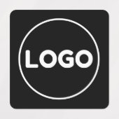 カスタム文字ロゴ及び正方形ファブリックウェア ラベル (デザイン1)