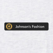 カスタム文字ロゴ及び衣料品 ラベル (デザイン1)