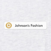 カスタム文字ロゴ及び衣料品 ラベル (デザイン1)