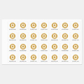 カスタム文字ロゴ及び衣料品 ラベル (シート)