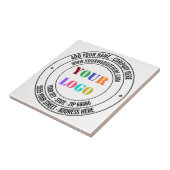 カスタム文字ロゴ名Webサイトのプロモーション タイル (側面)