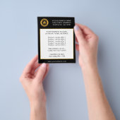 カスタム文字ロゴ商品サービスの提供 チラシ (手)