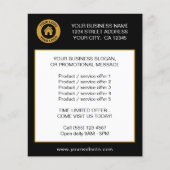 カスタム文字ロゴ商品サービスの提供 チラシ (正面)