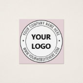 カスタム文字ロゴ業務表示カードテンプレート (正面)