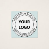 カスタム文字ロゴ業務表示カードテンプレート (裏面)