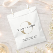 カスタム文字ロゴ紙バッグ フェイバーバッグ (クリップ留めされた状態)