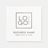 カスタム文字ロゴ・イベントパーティー スタンダードカクテルナプキン (正面)