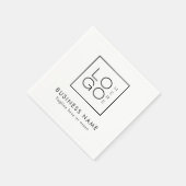 カスタム文字ロゴ・イベントパーティー スタンダードカクテルナプキン (角)