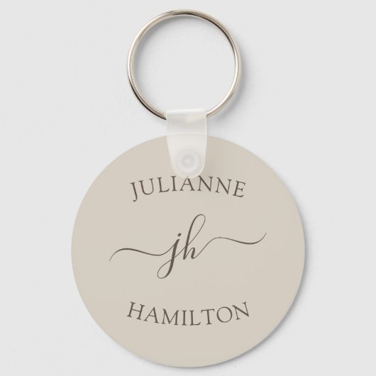 カスタム文字ロゴ キーホルダー (正面)