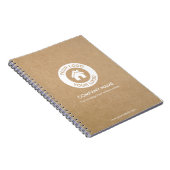 カスタム文字ロゴ・クラフトスタイル ノートブック (右側)