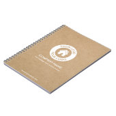 カスタム文字ロゴ・クラフトスタイル ノートブック (左側)