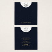 カスタム文字ロゴ・ネックレスイヤリングディスプレイカード (正面&裏面)