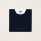 カスタム文字ロゴ・ネックレスイヤリングディスプレイカード (正面)