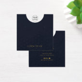 カスタム文字ロゴ・ネックレスイヤリングディスプレイカード (デスク)