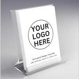 カスタム文字ロゴ&ビジネスlブラック&ホワイトプロモーション チラシ