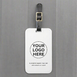 カスタム文字ロゴ&ビジネスlブラック&ホワイトプロモーション ラゲッジタグ