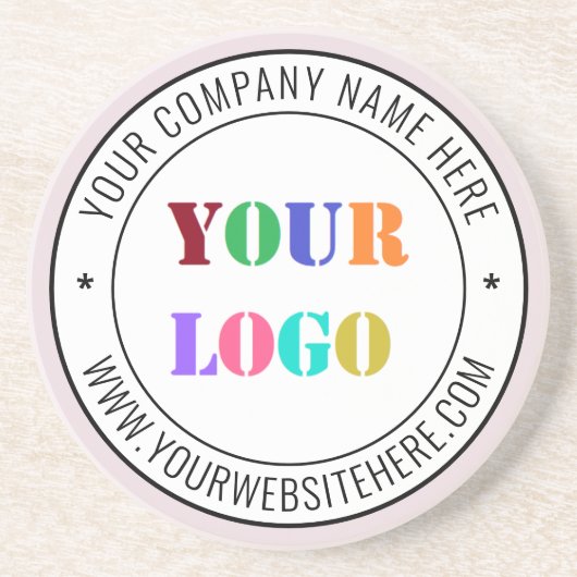 カスタム文字ロゴ – プロモーションビジネス コースター (正面)