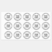 カスタム文字ロゴ – プロモーションビジネス ラベル (シート)