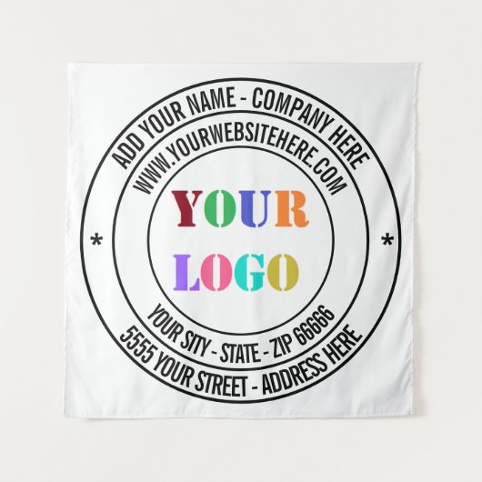 カスタム文字ロゴ・宣伝用タペストリー タペストリー (正面)