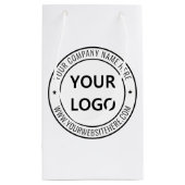 カスタム文字ロゴ・抱き枕 スモールペーパーバッグ (裏面)