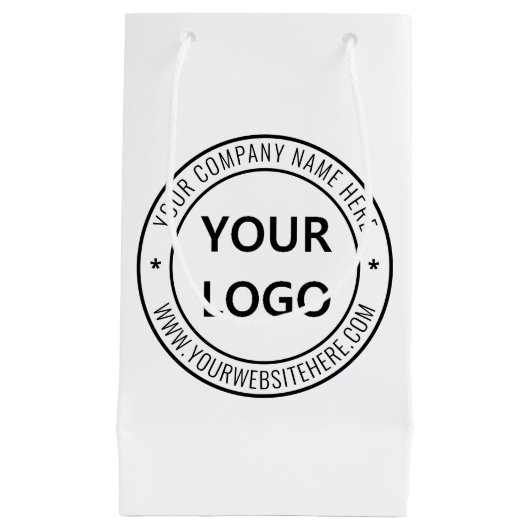 カスタム文字ロゴ・抱き枕 スモールペーパーバッグ (正面)