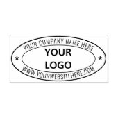 カスタム文字ロゴ・楕円形ゴム印 ラバースタンプ (インプリント)